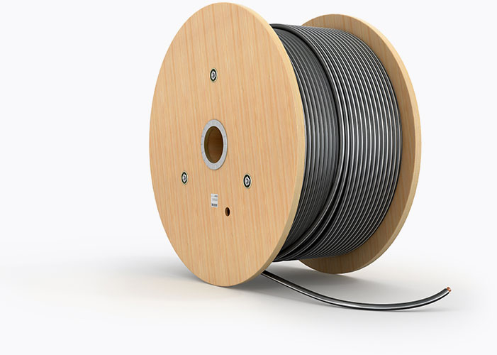 Wood spool for electric wire